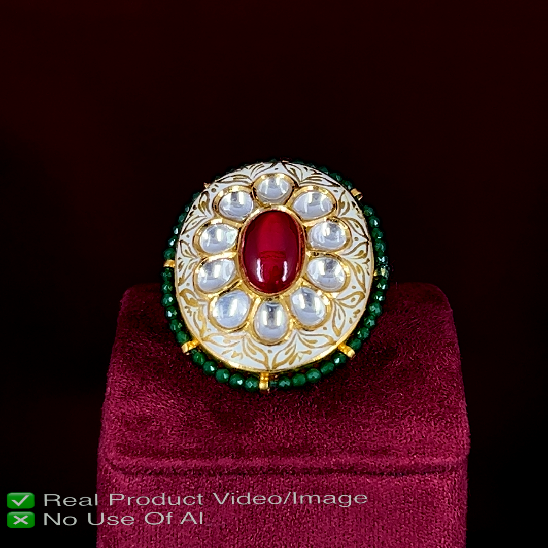 Gold Polki Diamond Ring Designs for Every Occasion