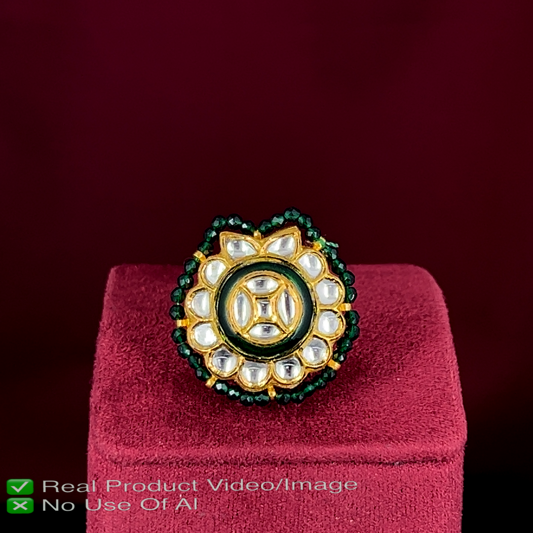 Premium Polki Diamond Gold Rings Online