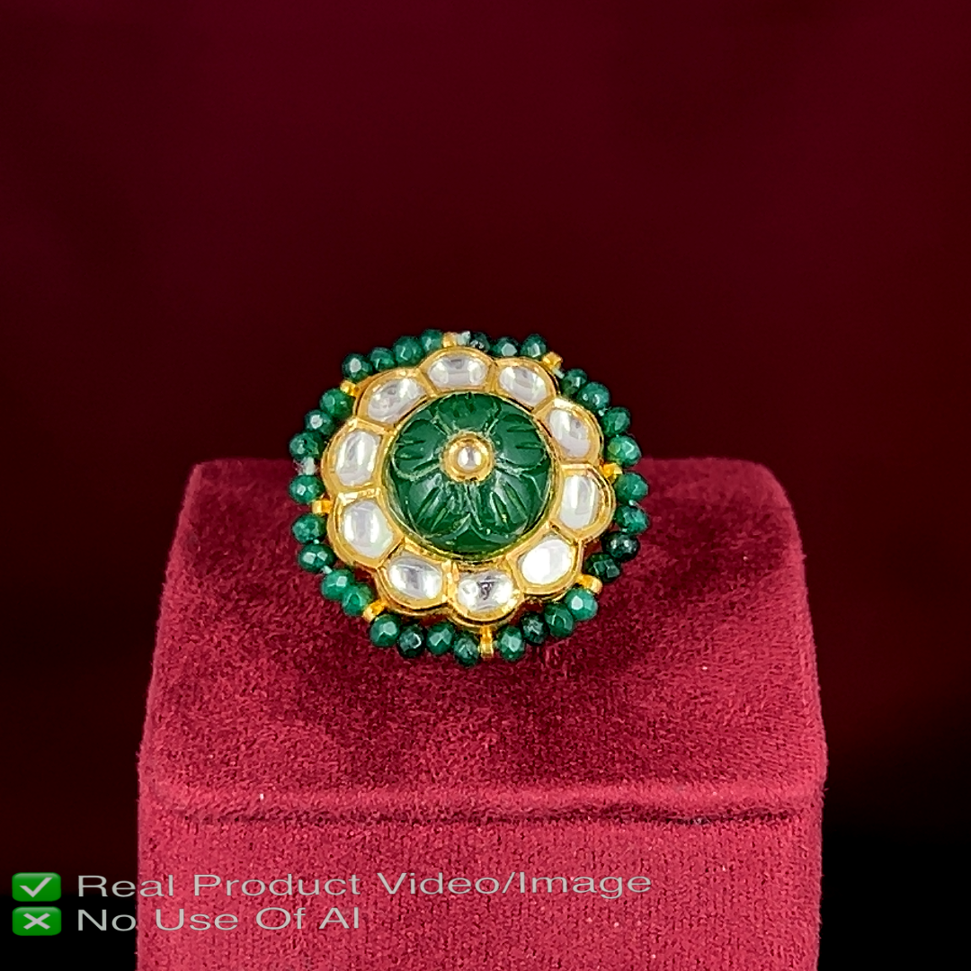 Gold Polki Diamond Ring Designs for Every Occasion