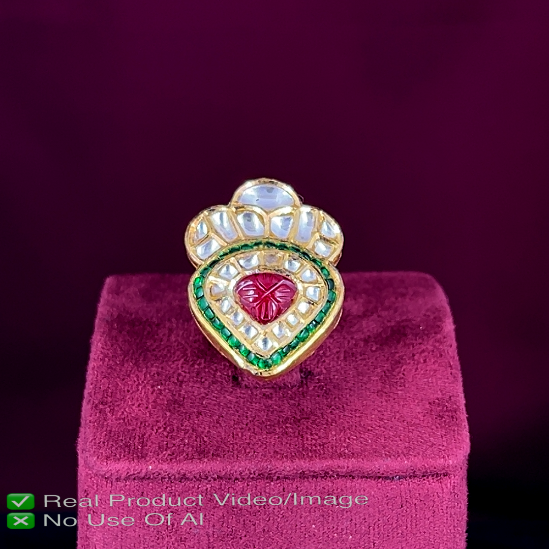 Designer Polki Diamond Rings in 18K Gold
