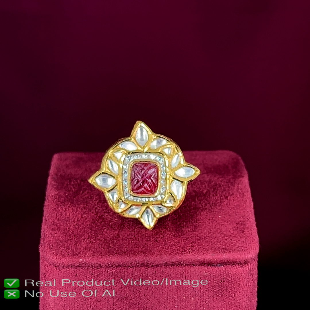 Luxury Polki Diamond Rings with Natural Diamonds