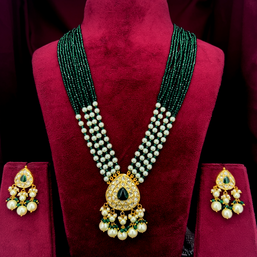 Natural Uncut Diamond Polki Necklace Sets