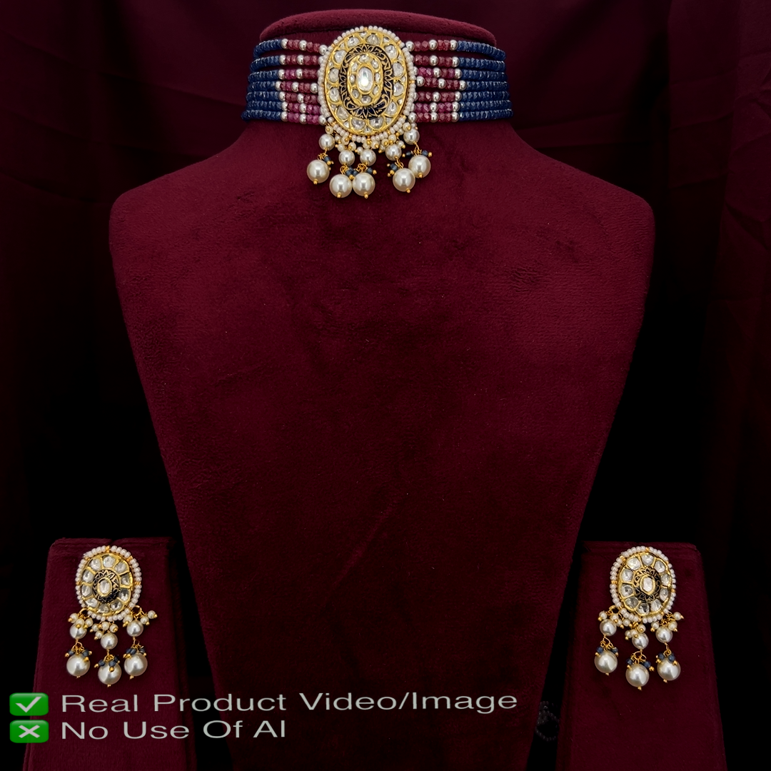 Natural Diamond Polki Necklace Sets | Heritage Bridal Collection