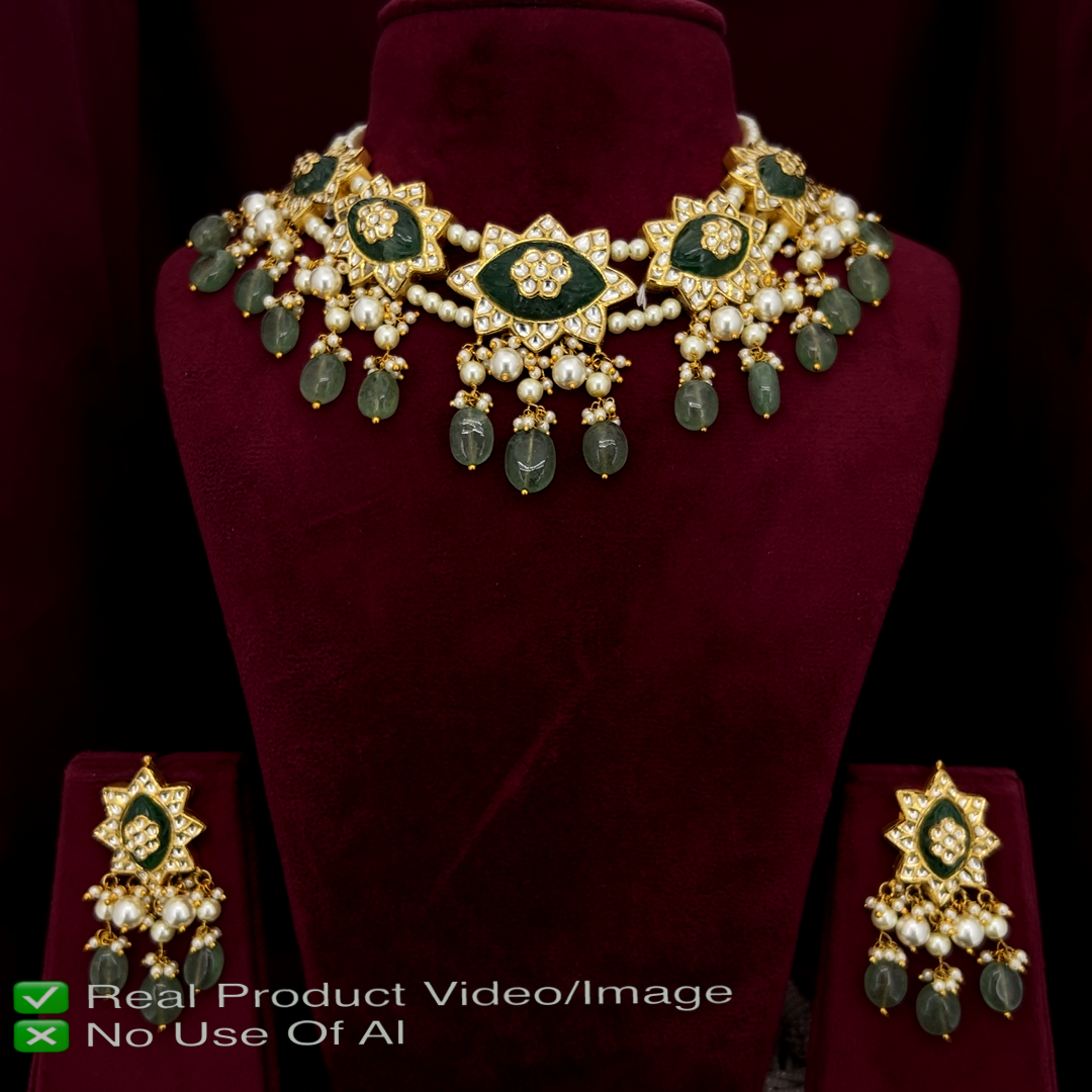 Natural Diamond Polki Necklace Sets | Wedding & Bridal Jewellery