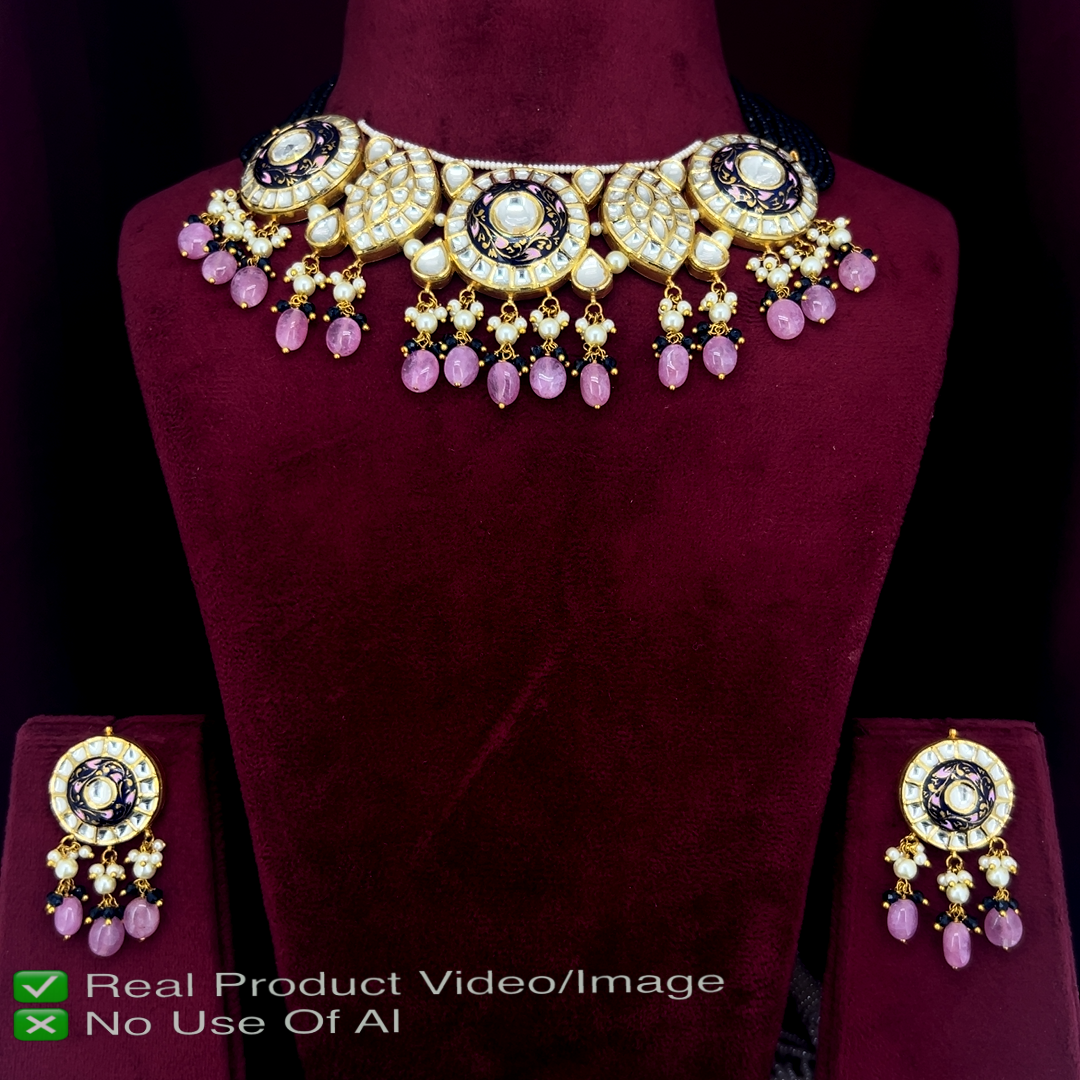 Natural Diamond Polki Necklace Sets | Indian Bridal Heritage