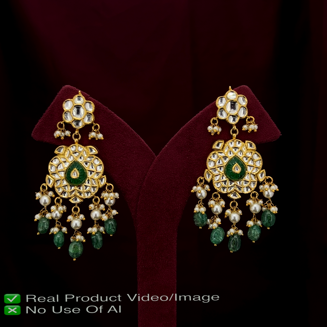 Premium Natural Diamond Polki Jewellery Sets