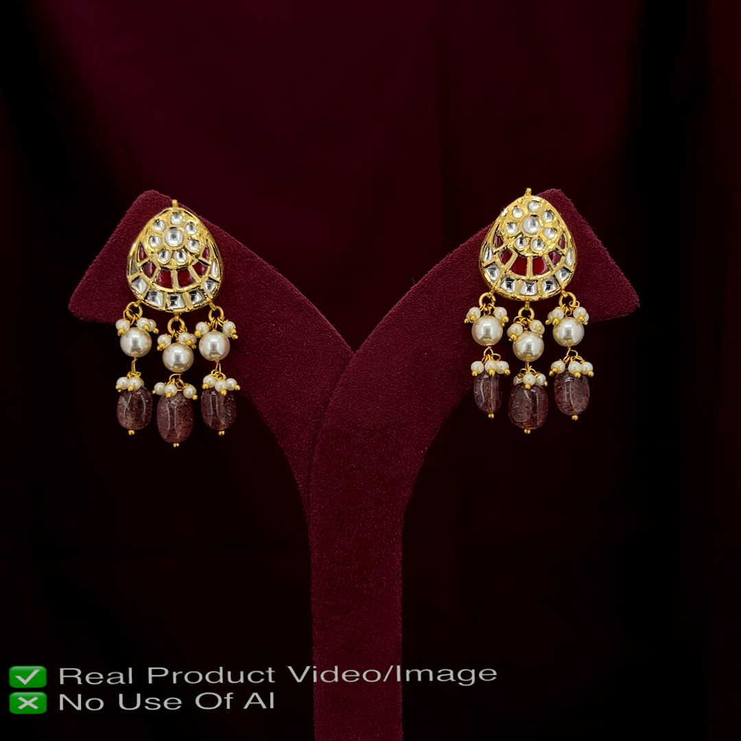 Natural Diamond Polki Necklace Sets for Indian Brides