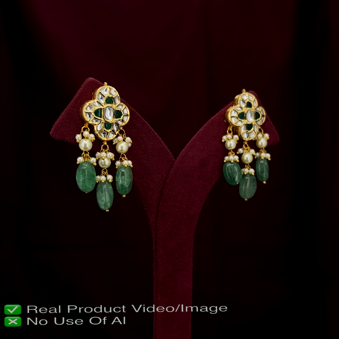 Natural Polki Diamond Wedding Jewellery