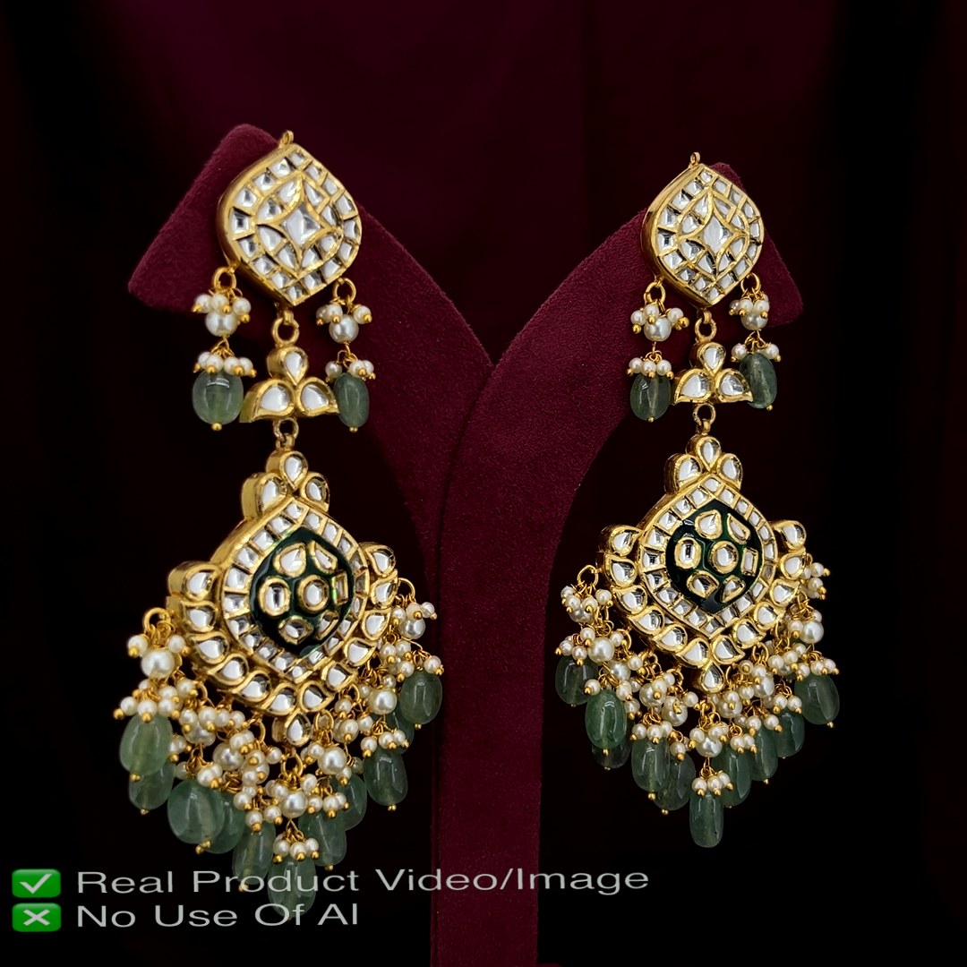 Statement Natural Diamond Polki Necklace Sets