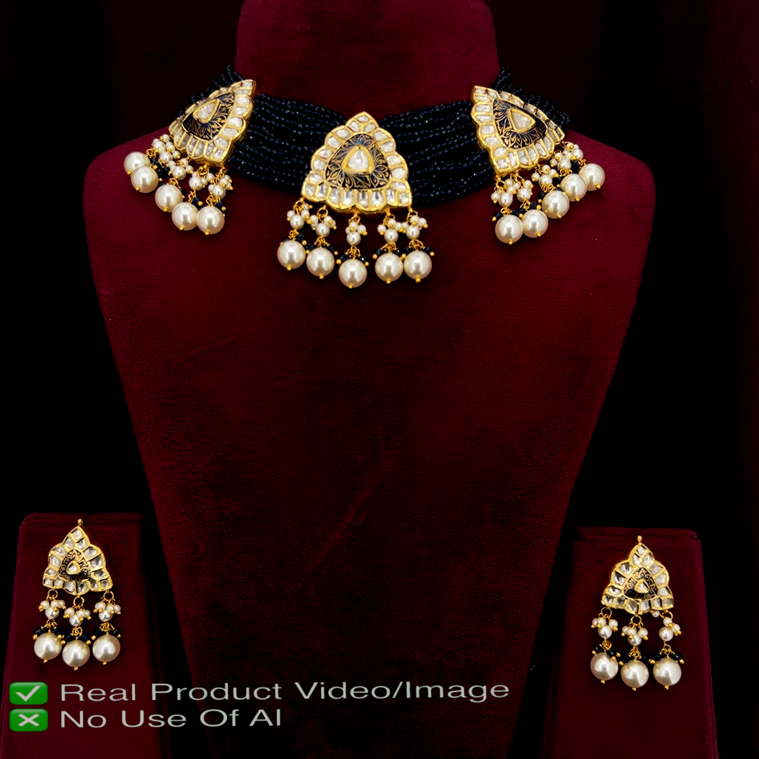 natural Diamond choker set