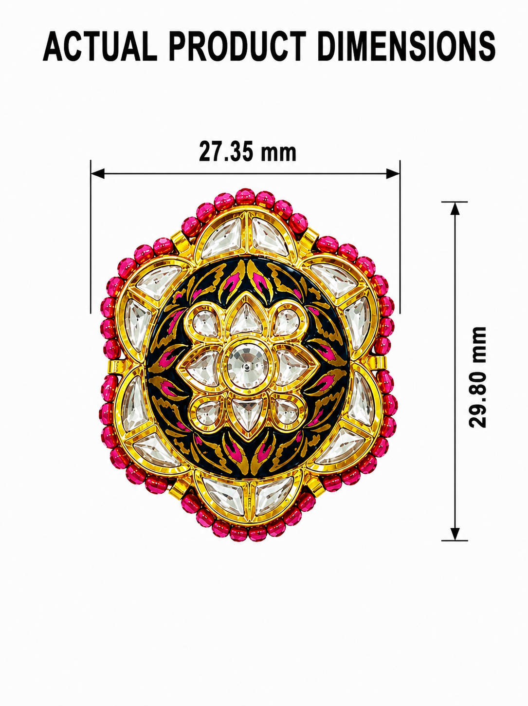 Buy Authentic Gold Polki Diamond Rings