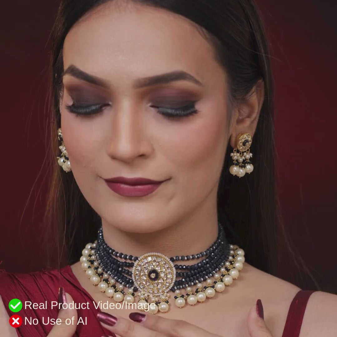 Natural Diamond Polki Necklace Sets | Authentic Bridal Polki Jewellery