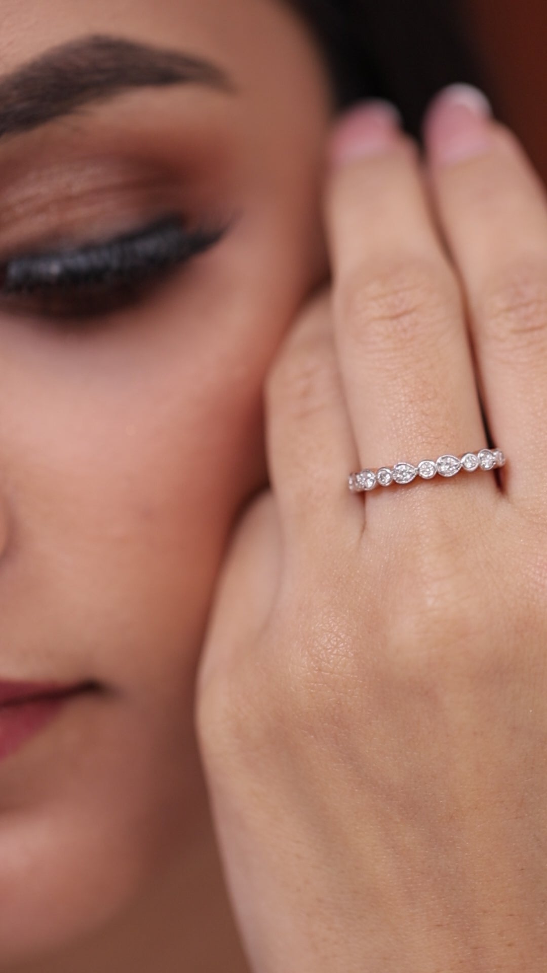 Dot Diamond Ring