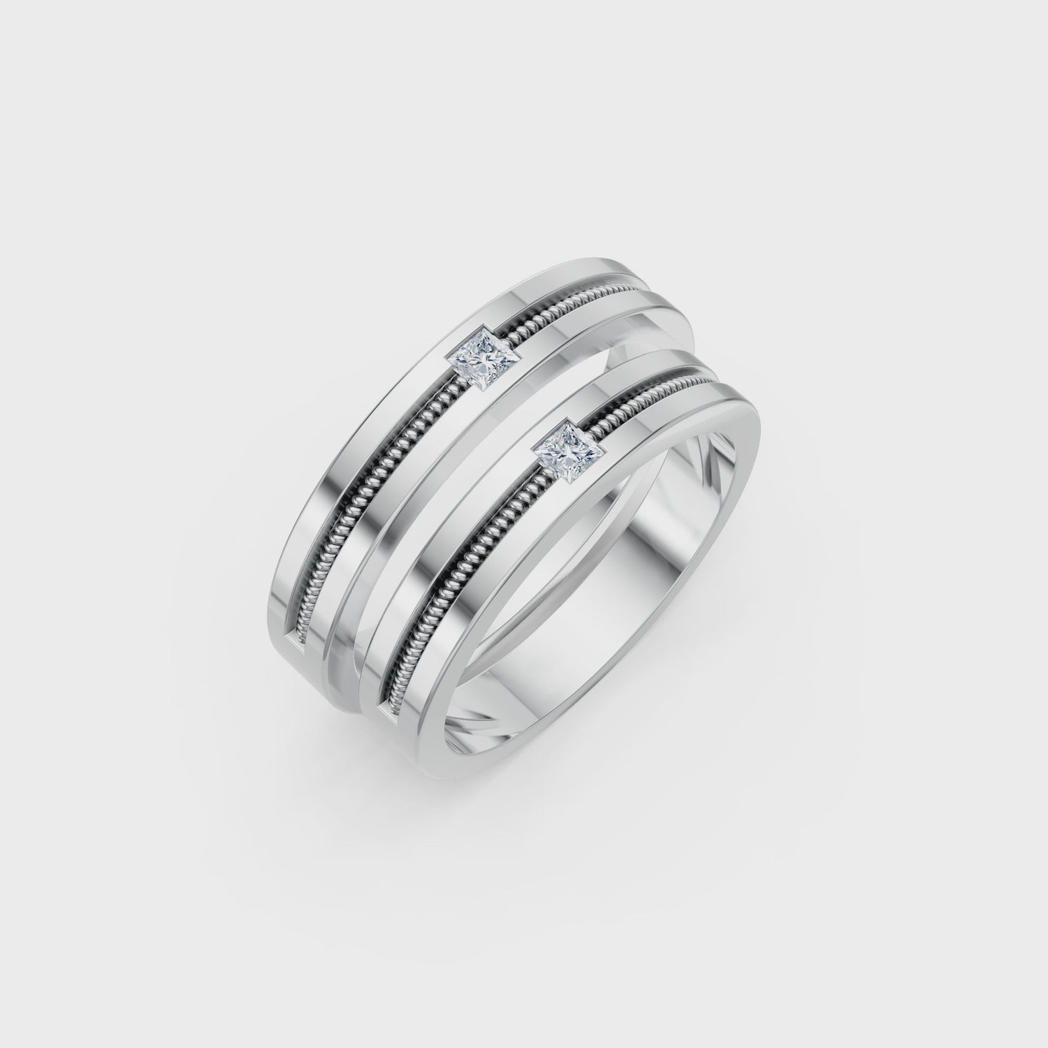 Luve' Bonds – Lab-Grown Diamond Reverie Couple Bands