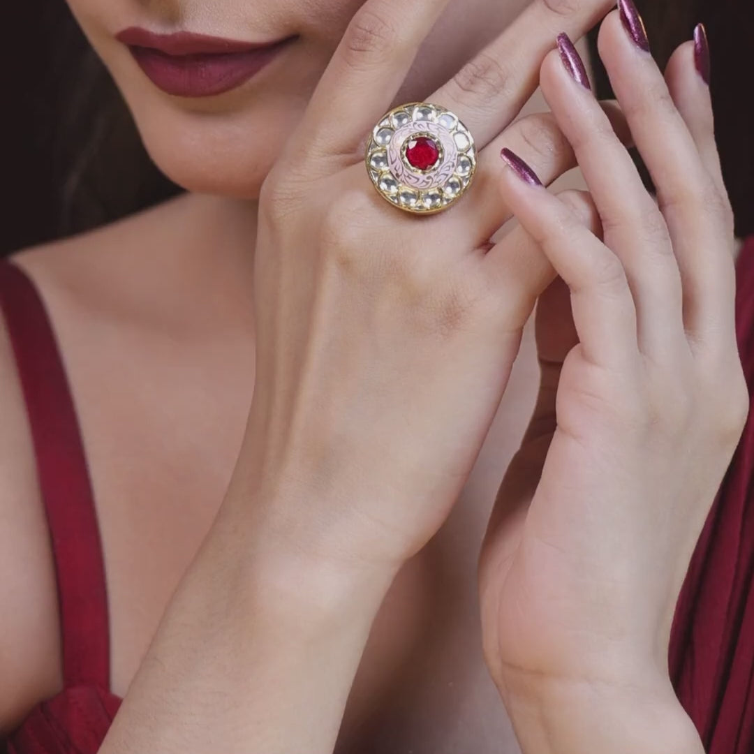 Traditional Polki Diamond Ring Collection