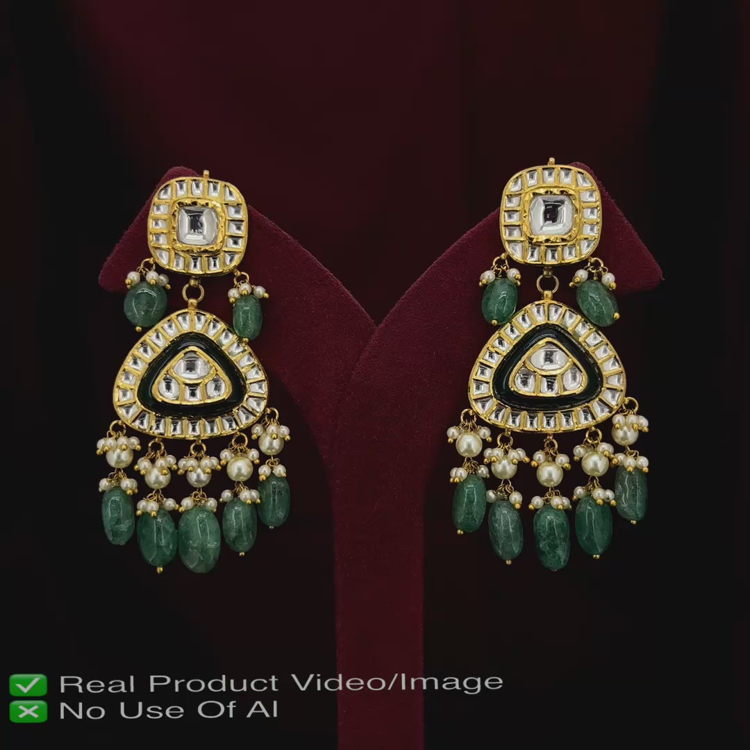 Natural Diamond Polki Necklace Sets with Traditional Craftsmanship