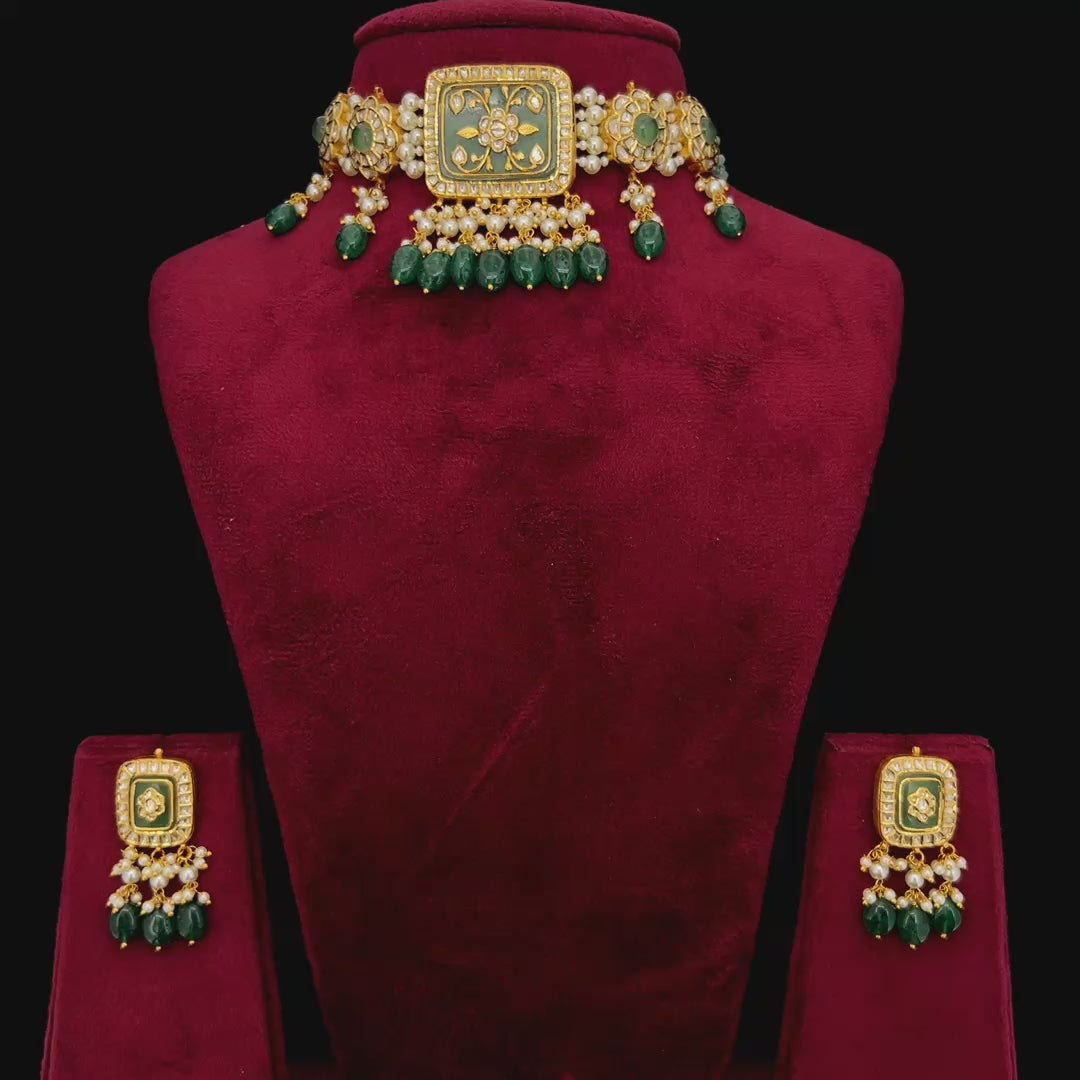Sheesh Mahal Polki Set