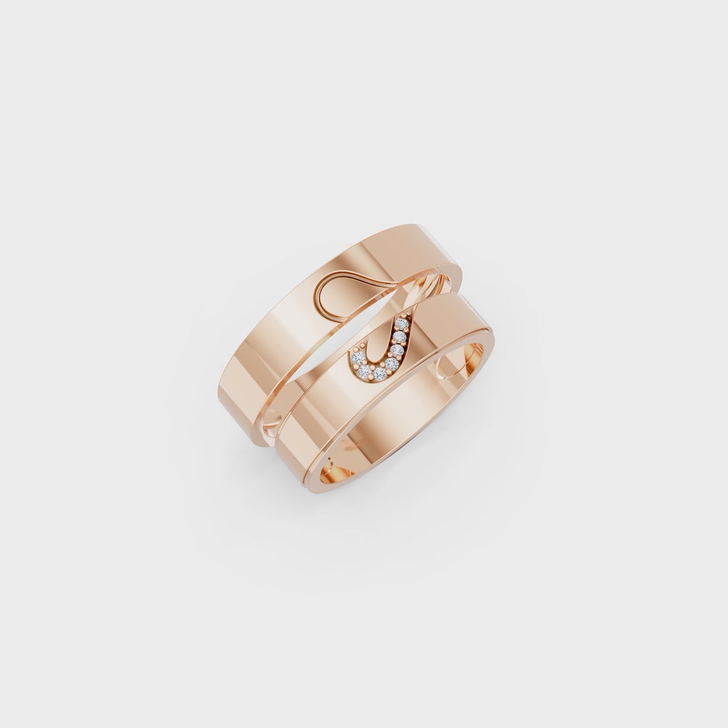 Luve' Bonds – Lab-Grown Diamond Odyssey Couple Bands