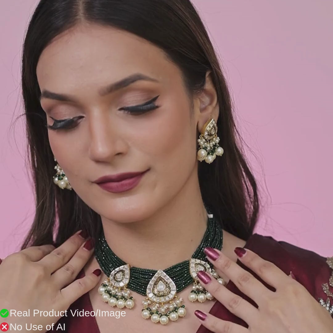 Heritage Natural Diamond Polki Necklace Collection