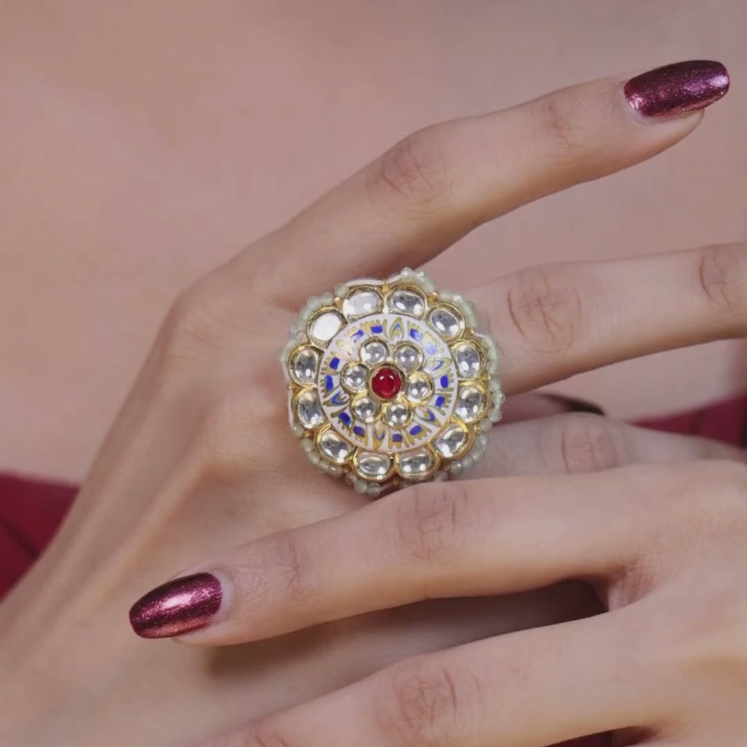 Engagement Polki Diamond Rings for Women