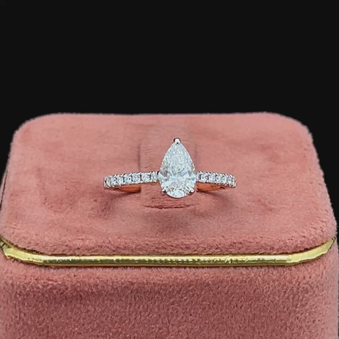 Teardrop Diamond Ring