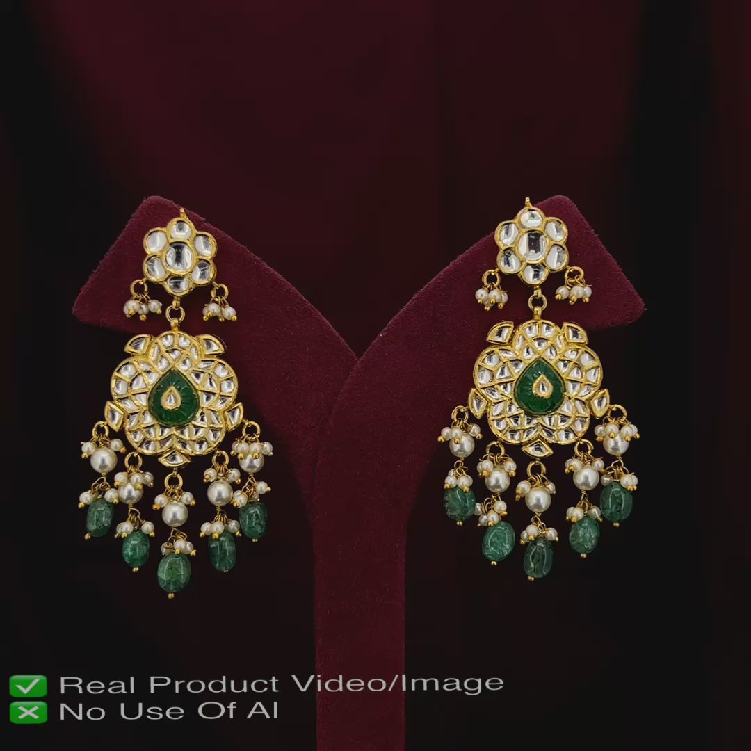 Premium Natural Diamond Polki Jewellery Sets