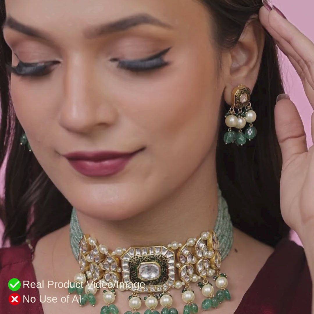 Natural Diamond Polki Necklace Sets | Heritage Bridal Collection