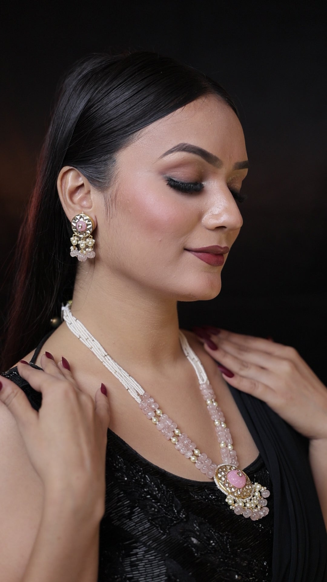 Natural Diamond Polki Pendant Set in 18 Karat Gold