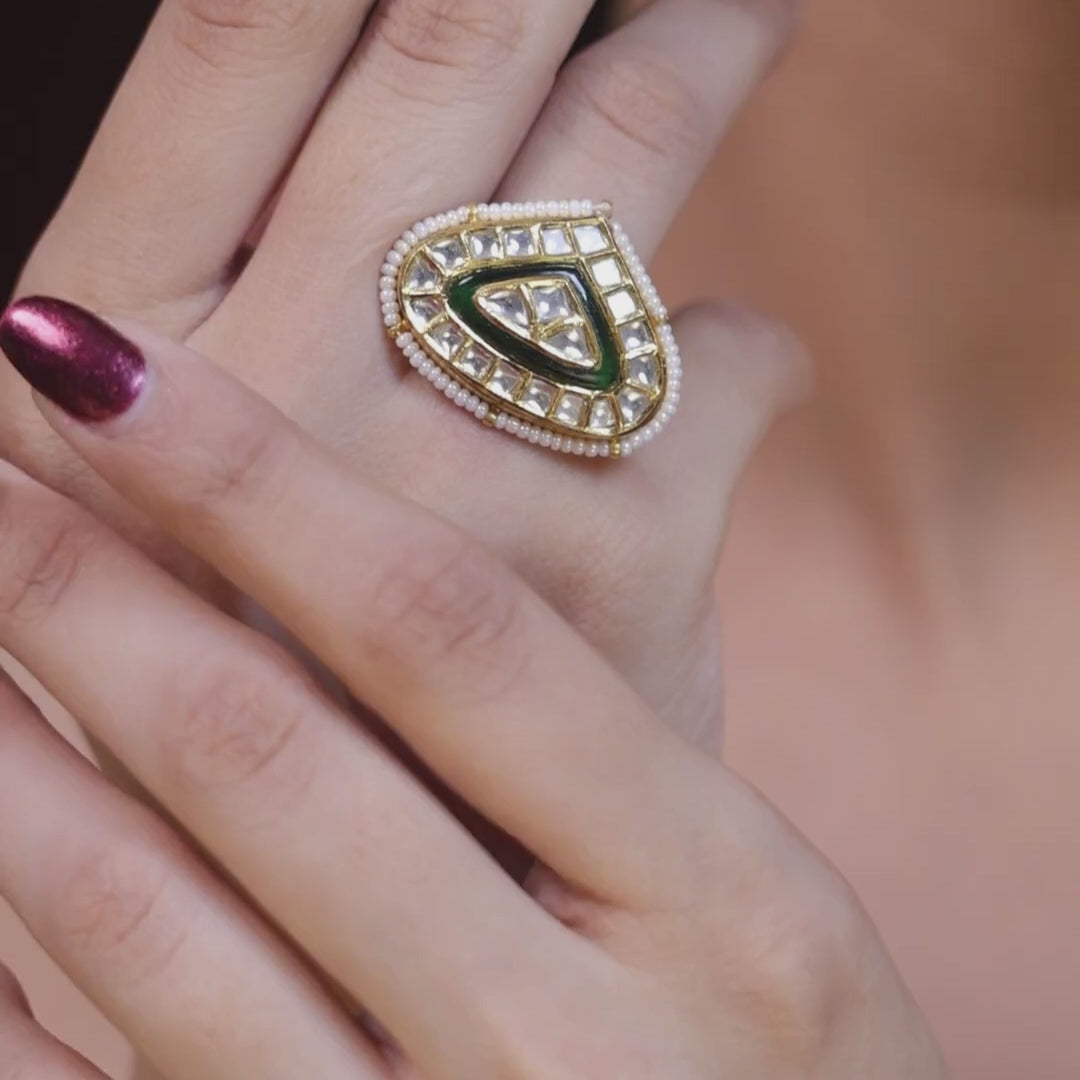 Traditional Polki Diamond Ring Collection