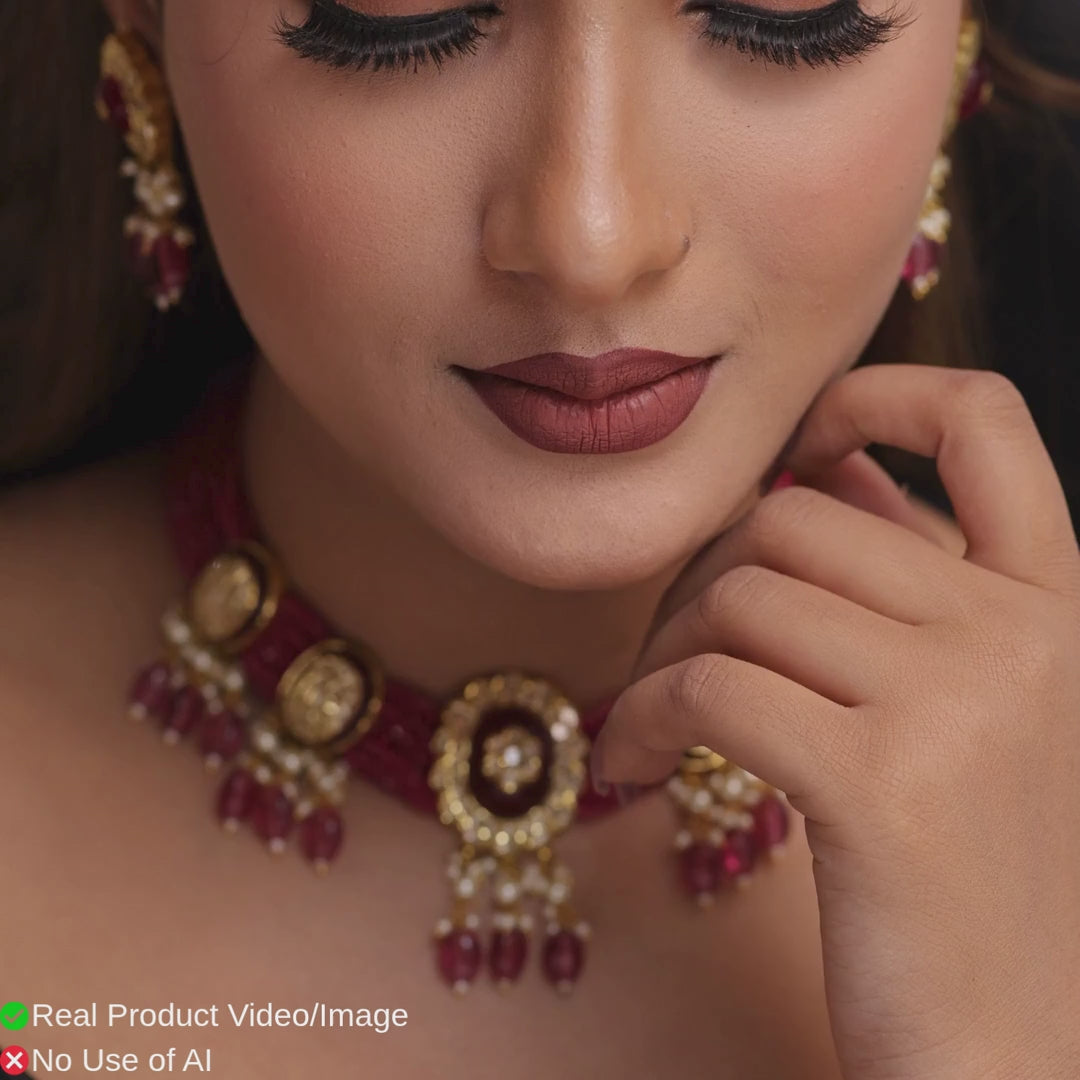 Traditional Natural Diamond Polki Jewellery Sets