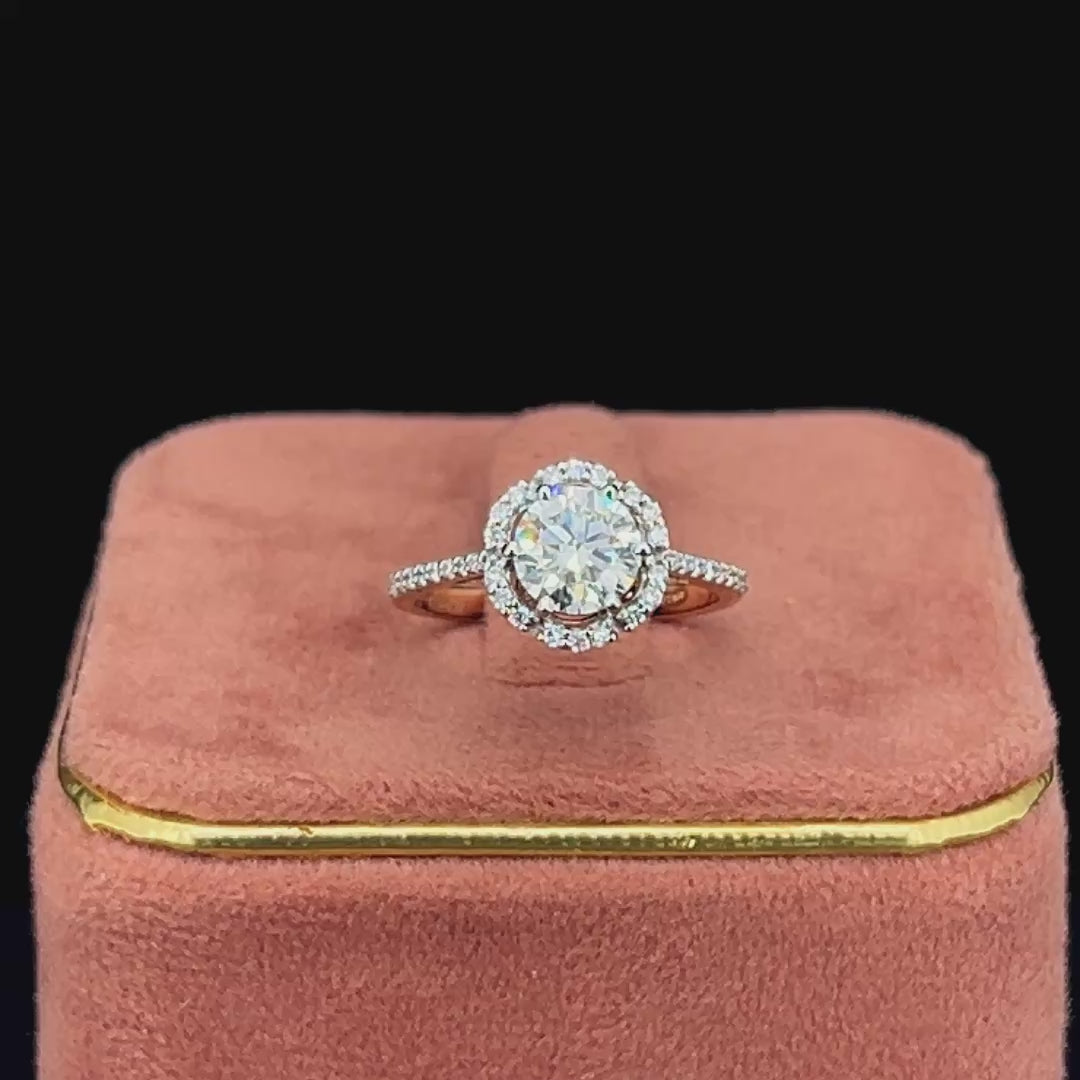 Petal Halo Diamond Ring 💎