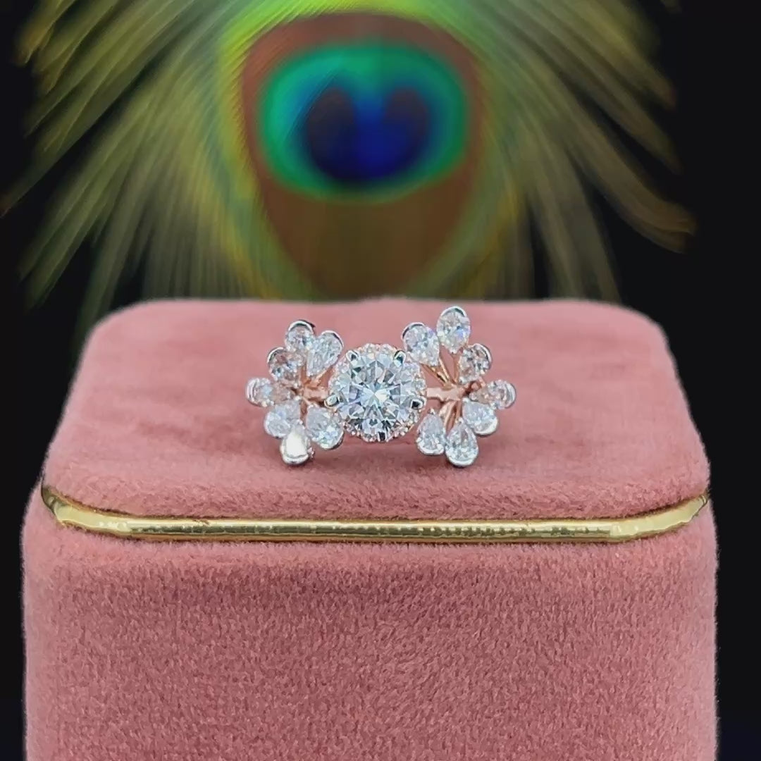 Floral Diamond Ring