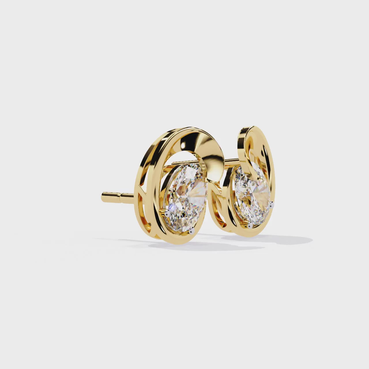 Elliot Lab-Grown Diamond Solitaire Earring