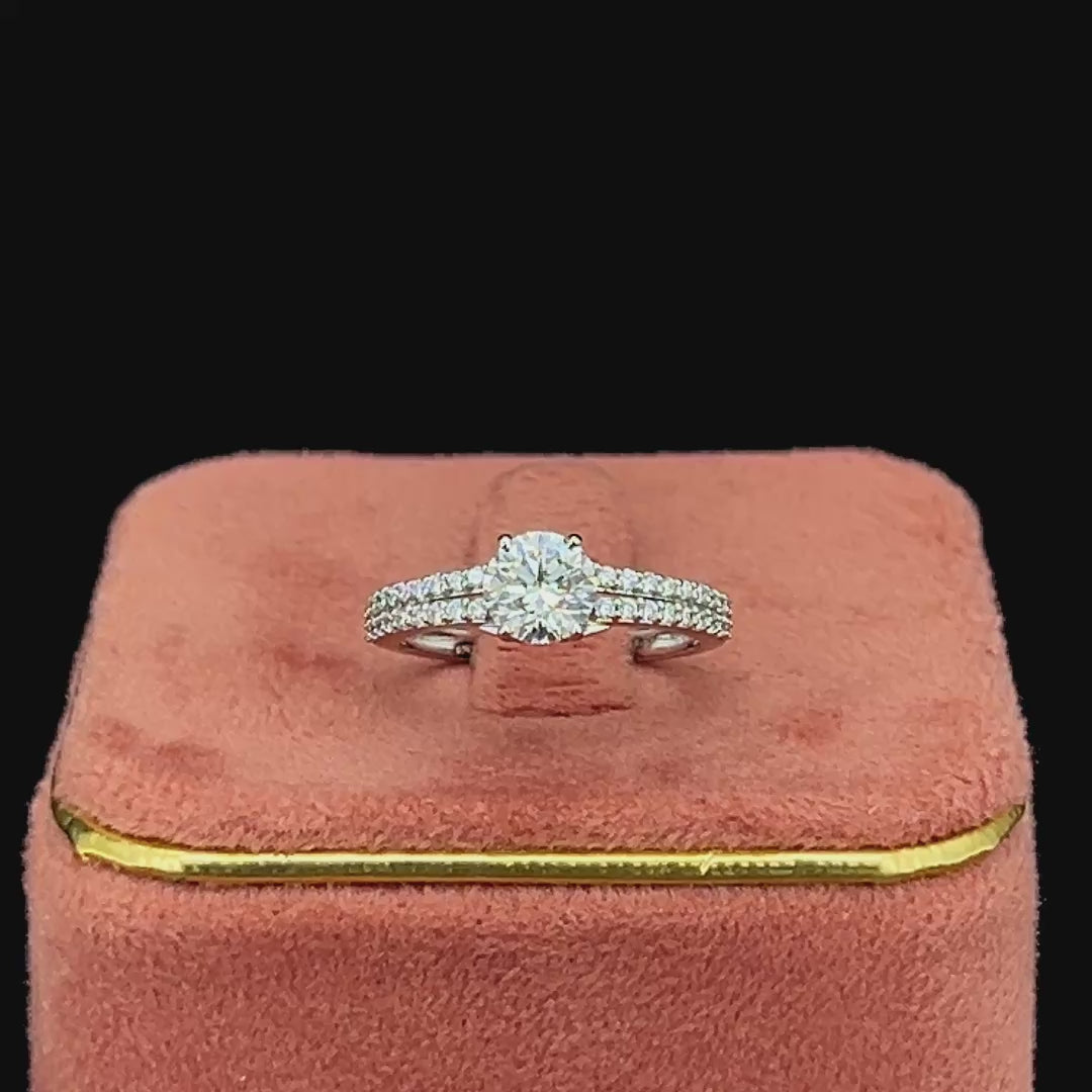 Twin Spark Diamond Ring