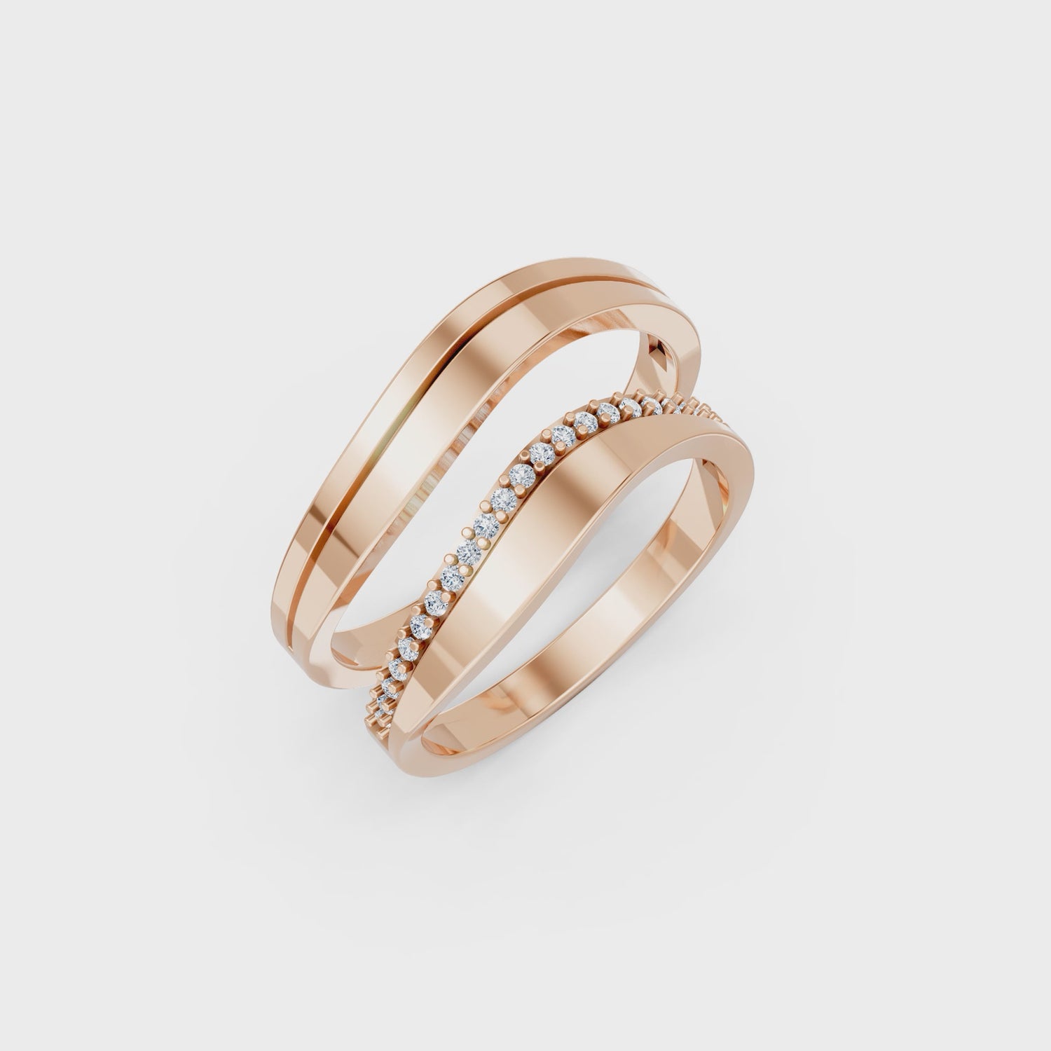 Luve' Bonds – Lab-Grown Diamond Unity Couple Bands