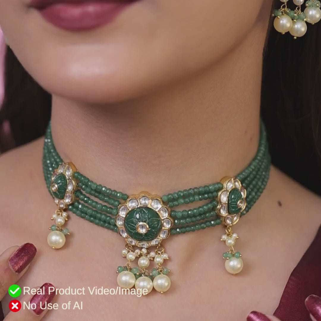 Natural Polki Diamond Wedding Jewellery