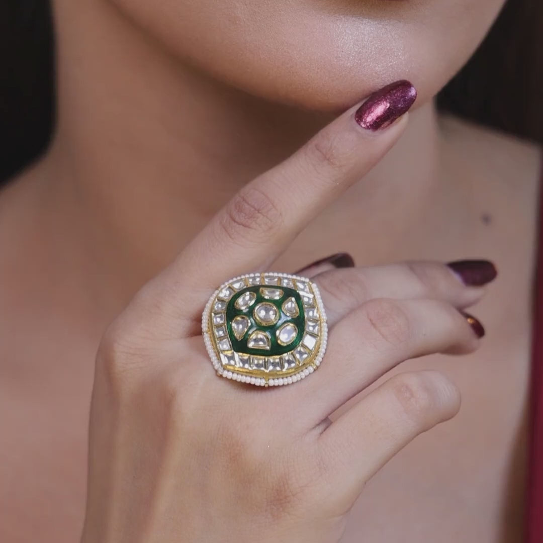 Engagement Polki Diamond Rings for Women