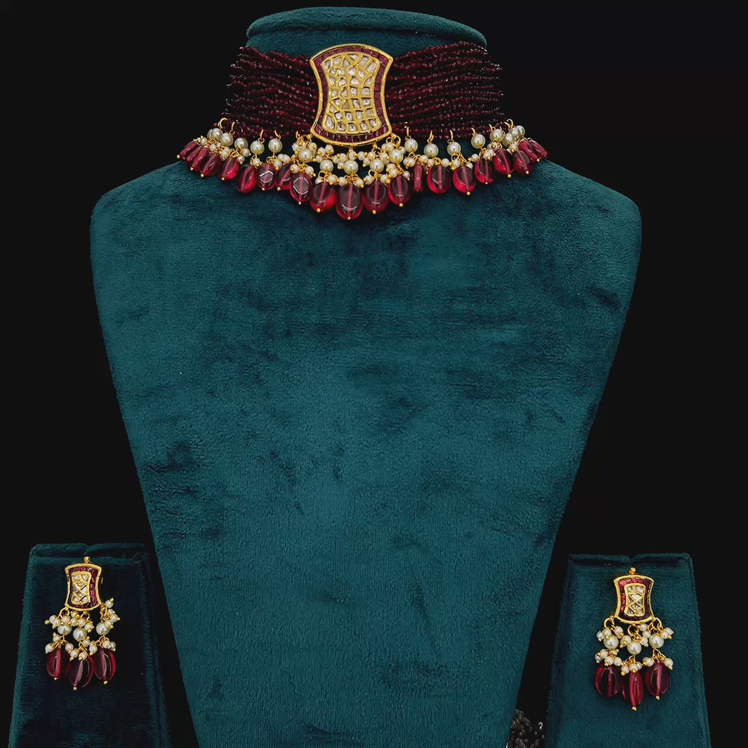 Royal Red Choker Set