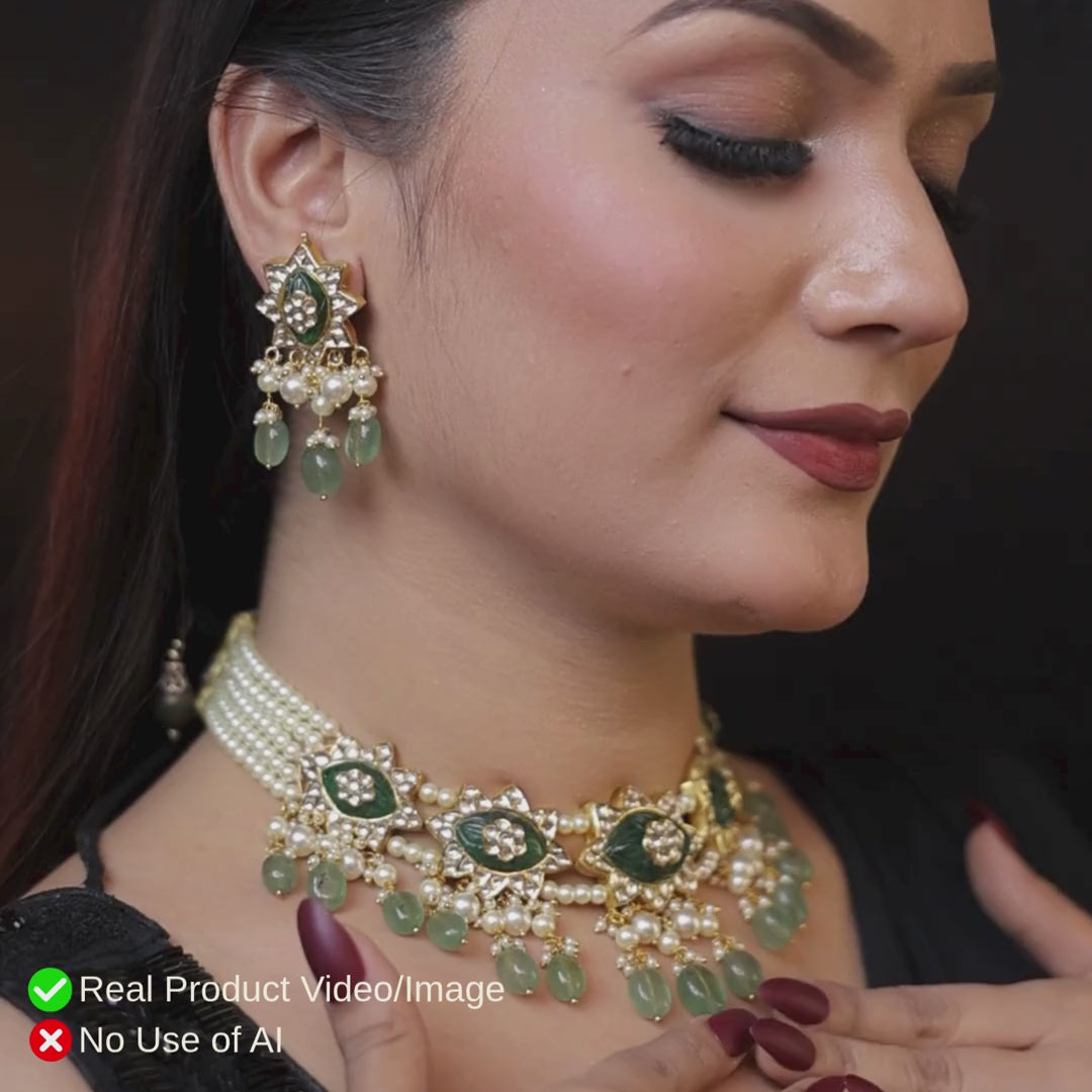 Natural Diamond Polki Necklace Sets | Wedding & Bridal Jewellery