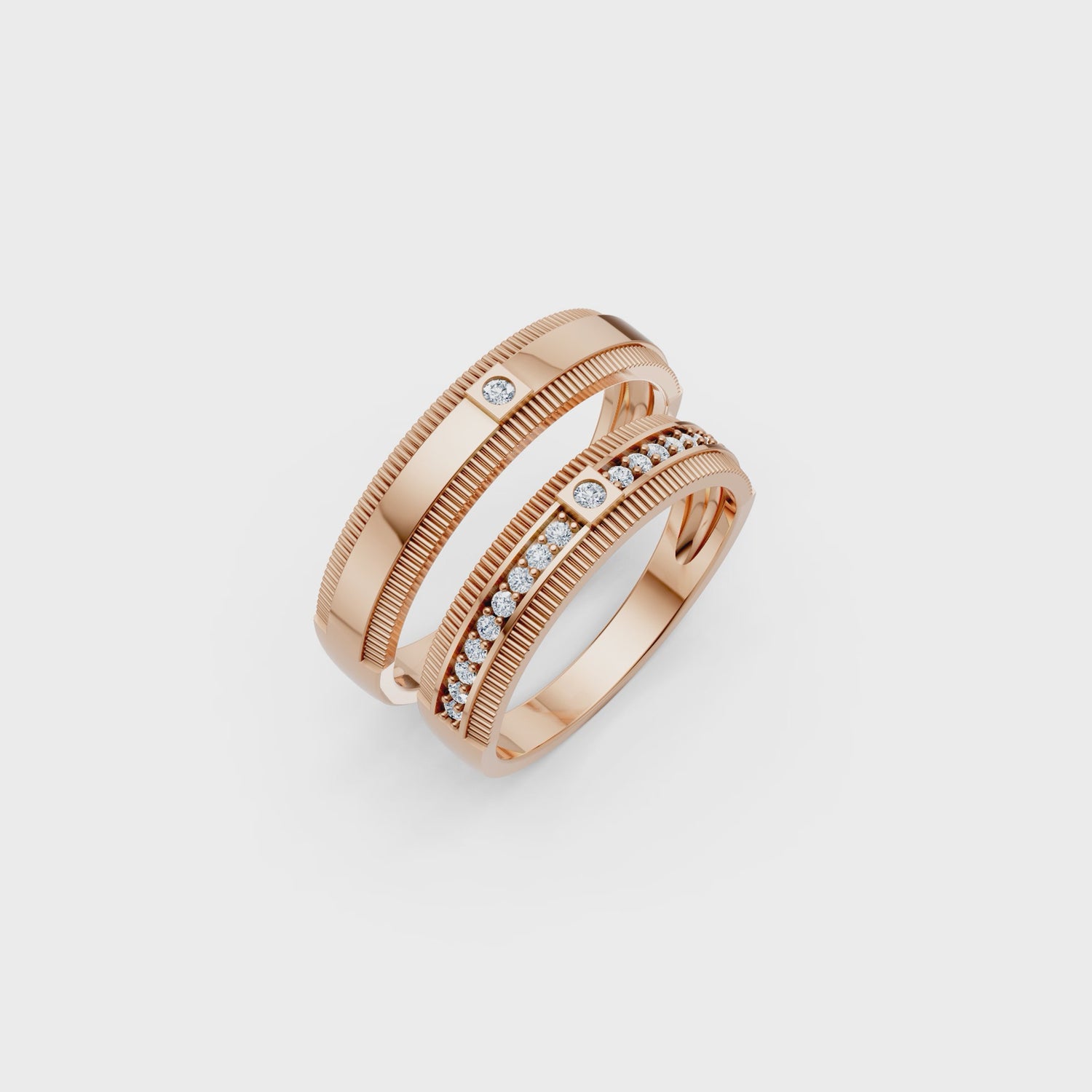 Luve' Bonds Lab-Grown Diamond Covenant Couple Bands