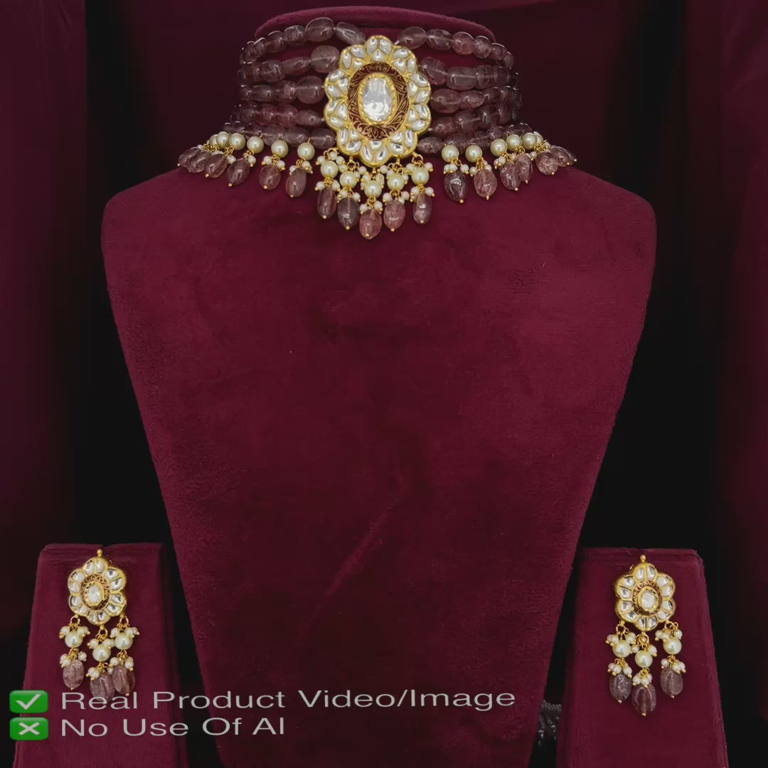 Natural Diamond Polki Bridal Necklace Collection