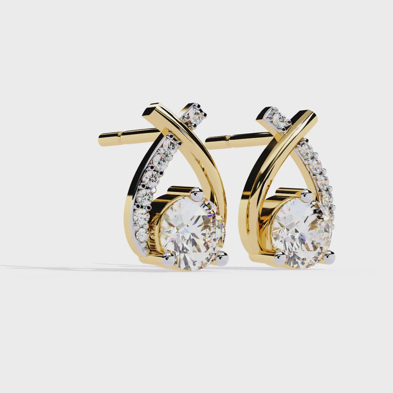 Kiara Lab-Grown Diamond Solitaire Earring