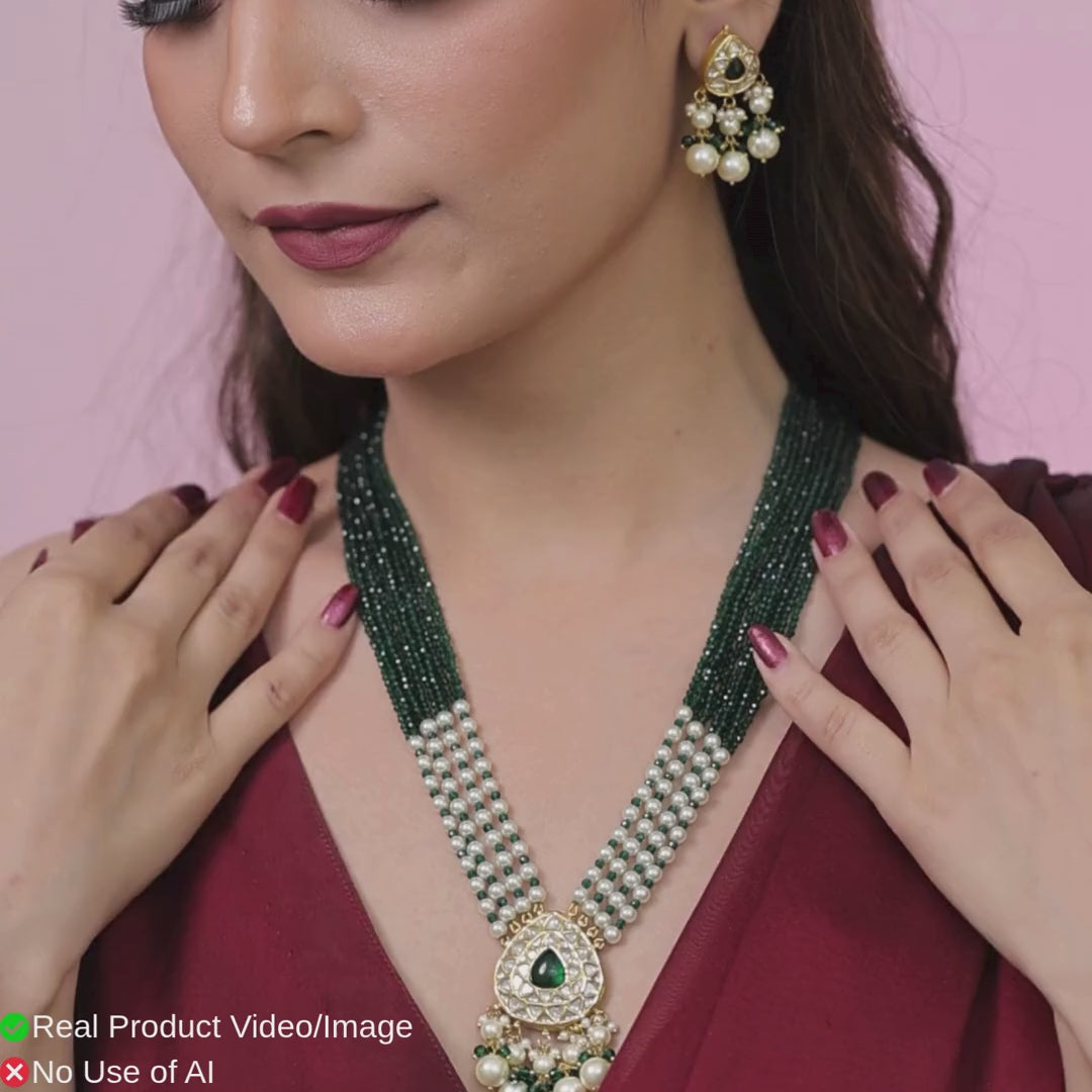 Natural Uncut Diamond Polki Necklace Sets