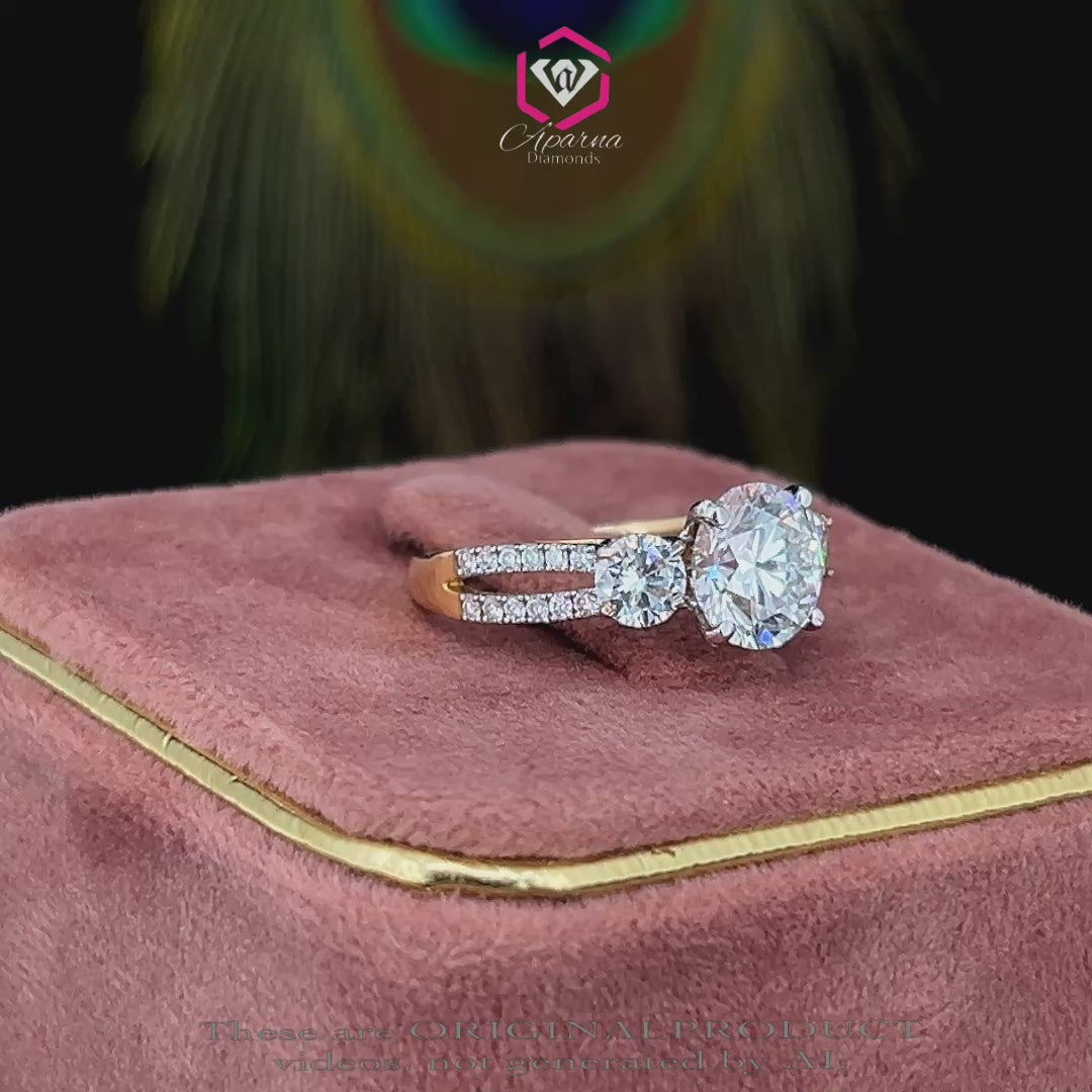 Majestic Trio Diamond Ring