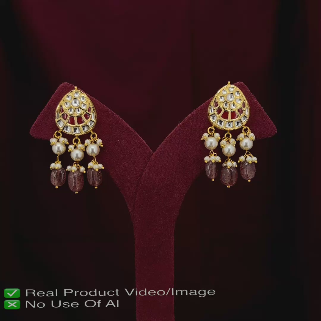 Natural Diamond Polki Necklace Sets for Indian Brides