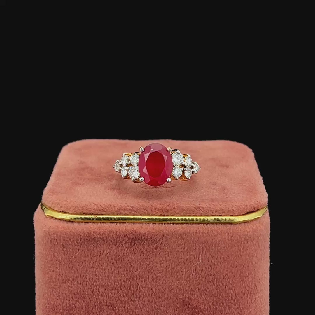 Ruby Blossom Ring ❤️💎
