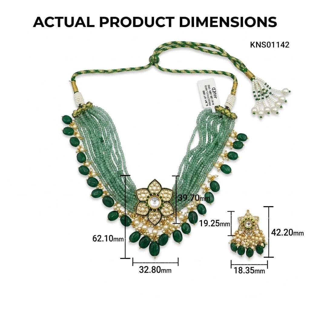 Timeless Natural Diamond Polki Necklace Sets